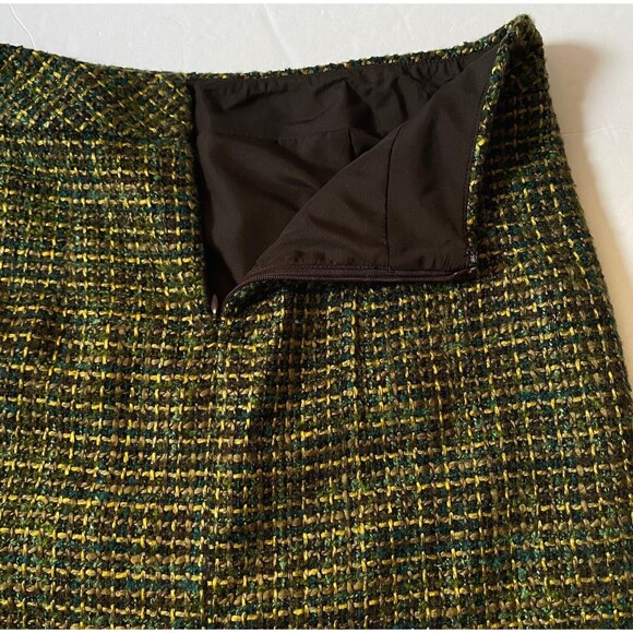 Coldwater Creek Tweed Pencil Skirt Womens Size 10 Multicolor Lined Wool Blend - Picture 6 of 14